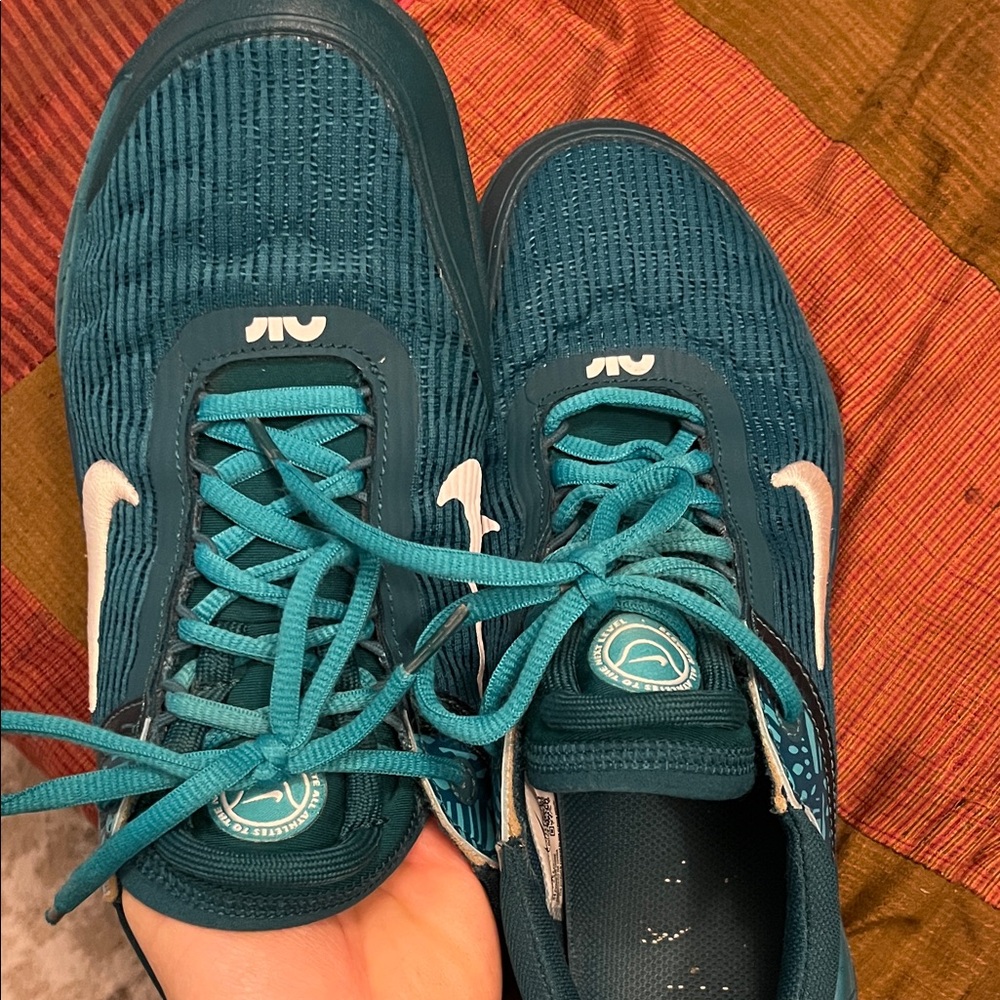 Nike Women’s Teal and White Running Sneakers